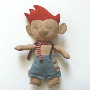 Maileg Troll Doll with Striped Scarf